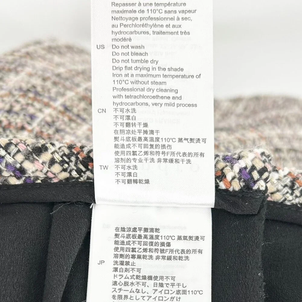 NWT Sandro Golden Tweed Ruffle Trim Skirt - Picture 11 of 12